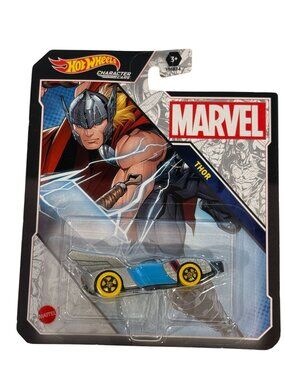 Hot Wheels Marvel Thor Character Car Avengers Hero Series NOC